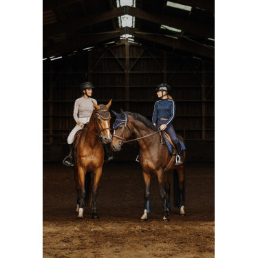 Camiseta EQUITHÈME Originals - Mélodie Gris pardo Marr&amp;oacute;n