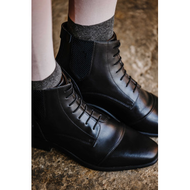 Botas con cordones y cremallera Equithème Sporty Negro
