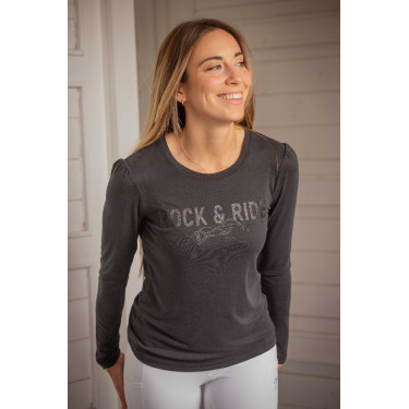 Camiseta PENELOPE - Lovely - Manga larga Antracita Gris