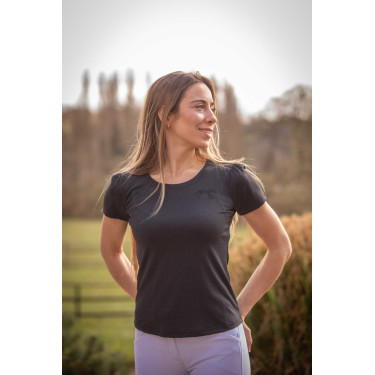 Camiseta Pénélope Techty de manga corta Gris