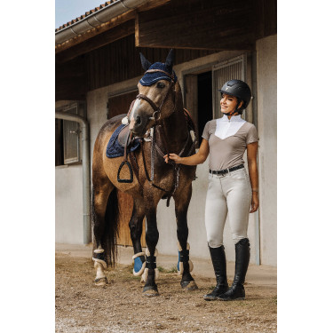 Polo Equithème Tokyo Gris pardo Marr&amp;amp;amp;oacute;n