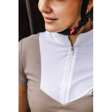 Polo Equithème Tokyo Gris pardo Marr&amp;amp;amp;oacute;n