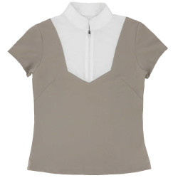 Polo Equithème Tokyo Gris pardo Marr&amp;amp;amp;oacute;n