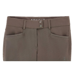 Pantalón Equithème Originals Jessie Gris pardo Marrón
