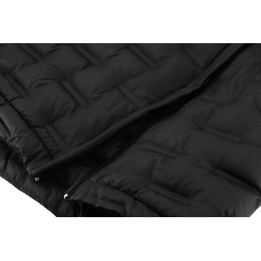 Chaqueta larga acolchada sin costuras Je t'aime EQUITHÈME - Navina Negro