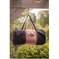 Bolso PENELOPE Canvas Bowl Negro / rosa viejo