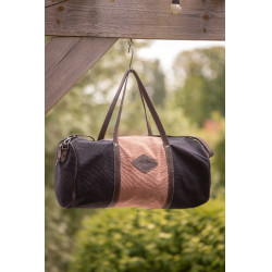 Bolso PENELOPE Canvas Bowl Negro / rosa viejo