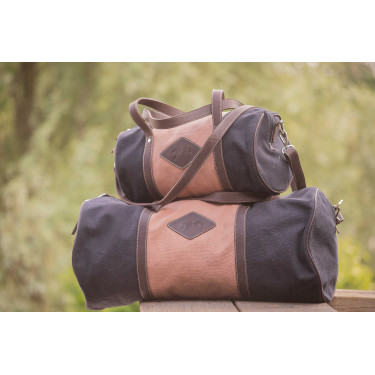 Bolso PENELOPE Canvas Bowl Negro / rosa viejo