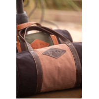 Bolso PENELOPE Canvas Bowl Negro / rosa viejo