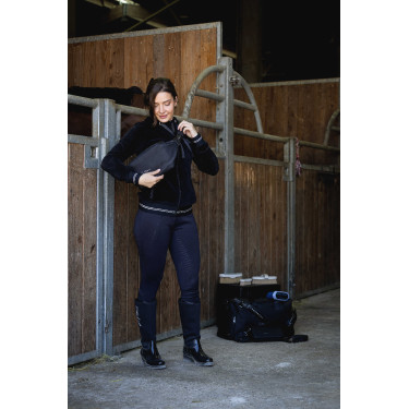 Riñonera Je t'aime Equithème Negro