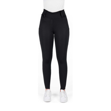 Legging con culera de silicona EQUITHÈME – Alizé Negro