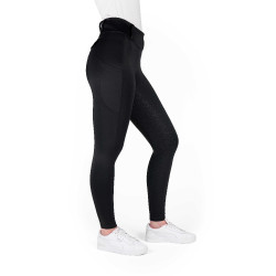 Legging con culera de silicona EQUITHÈME – Alizé Negro