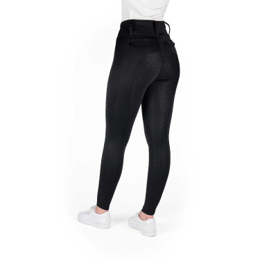Legging con culera de silicona EQUITHÈME – Alizé Negro