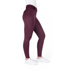 Legging con culera de silicona EQUITHÈME – Alizé Ciruela Violeta