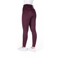 Legging con culera de silicona EQUITHÈME – Alizé Ciruela Violeta