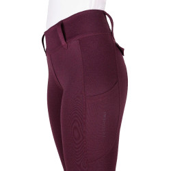Legging con culera de silicona EQUITHÈME – Alizé Ciruela Violeta