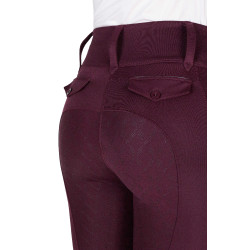 Legging con culera de silicona EQUITHÈME – Alizé Ciruela Violeta