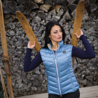 Chaqueta sin mangas mujer Henna Flags & Cup Azul marino