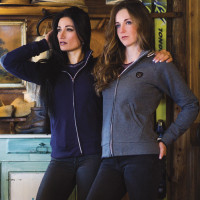 Sudadera con capucha mujer Kamouraska Flags & Cup Gris Sudadera con capucha mujer Kamouraska Flags & Cup Gris