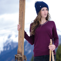 Jersey con cuello en V Kimola Flags & Cup Antracita