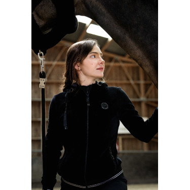 Sudadera Je t'aime EQUITHÈME - Coline Negro Sudadera Je t'aime EQUITHÈME - Coline Negro