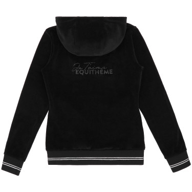 Sudadera Je t'aime EQUITHÈME - Coline Negro Sudadera Je t'aime EQUITHÈME - Coline Negro