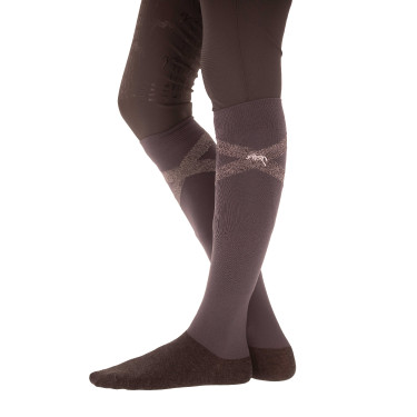 Calcetines de equitación Pénélope Gummy Gris Calcetines de equitación Pénélope Gummy Gris