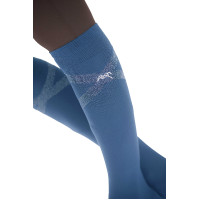 Calcetines de equitación Pénélope Gummy Azul
