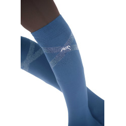 Calcetines de equitación Pénélope Gummy Azul Calcetines de equitación Pénélope Gummy Azul