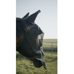 PRO SERIES Máscara antimoscas con protección UV - Visera Negro