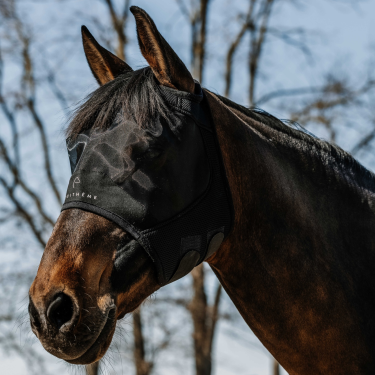 Máscara anti-moscas UV Equithème Mesh S/O Negro