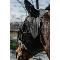 Máscara antimoscas anti-UV Equithème Lycra Negro