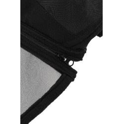 Máscara anti-moscas/UV EQUITHÈME - Zipper Negro