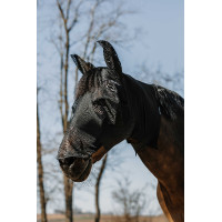 Máscara antimoscas anti-UV Equithème Hood Negro