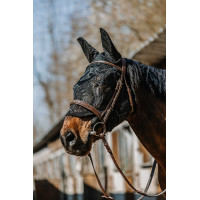 Máscara anti-moscas anti-UV Equithème Anatomic Negro