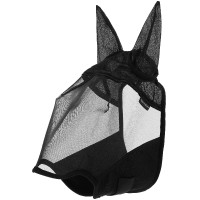 Máscara anti-moscas anti-UV Equithème Anatomic Negro