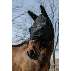 Máscara antimoscas anti-UV Equithème Mesh Negro Máscara antimoscas anti-UV Equithème Mesh Negro