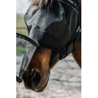 Máscara anti-moscas anti-UV Equithème 2 en 1 Negro