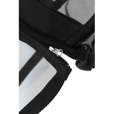 Máscara anti-moscas anti-UV Equithème 2 en 1 Negro