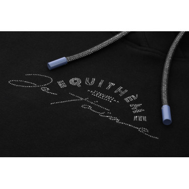 Sudadera Je t'aime Equithème Selena infantil Negro