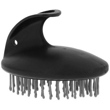 Cepillo de masaje con cerdas suaves HIPPOTONIC Negro
