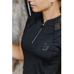 Polo Te quiero EQUITHÈME - Alice Negro Polo Te quiero EQUITHÈME - Alice Negro