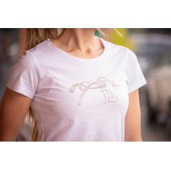 Camiseta Pénélope Iconic Strass Blanco