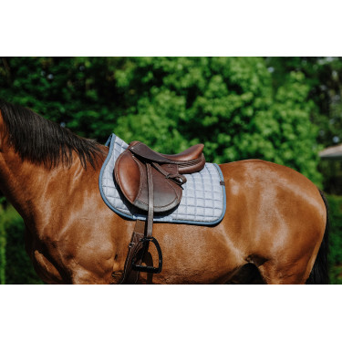 Manta de montar Equithème Chic Azul