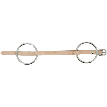 Muserola de cuero Feeling con barbada