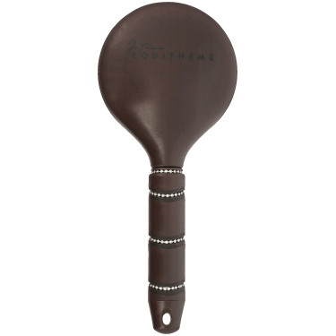 Cepillo para crines Je t'aime Equithème Strass Castaño Marr&amp;oacute;n