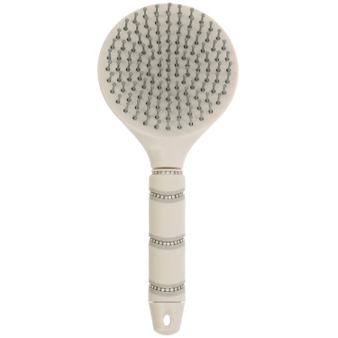 Cepillo para crines Je t'aime Equithème Strass Beige
