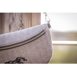 Riñonera PENELOPE Chevron Negro