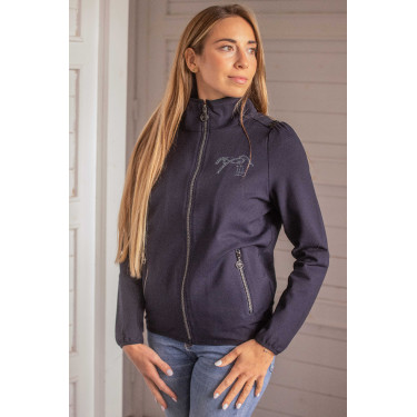 Chaqueta Pénélope Tweeny con strass Marino Azul marino