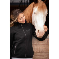 Chaqueta Pénélope Tweeny con strass Negro